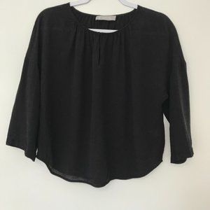 Everlane Shirred Cupro Blouse 6